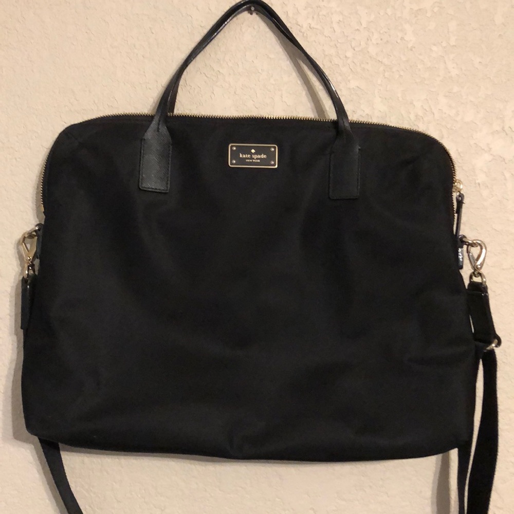 Classic Kate Spade Black Nylon Laptop Bag